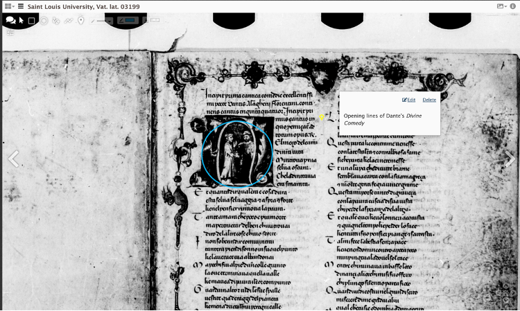 A view of a medieval manuscript 